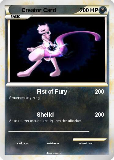 Pokemon Creator Card