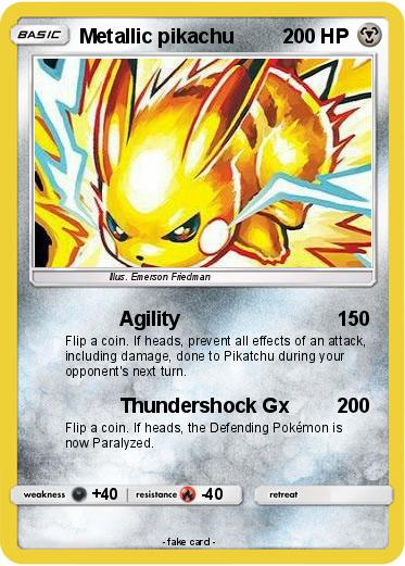 Pokemon Metallic pikachu
