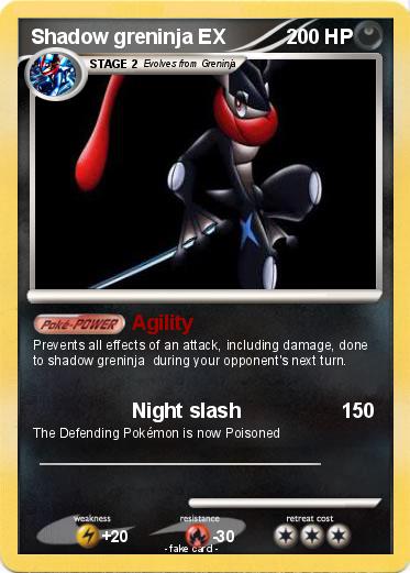 Pokemon Shadow greninja EX