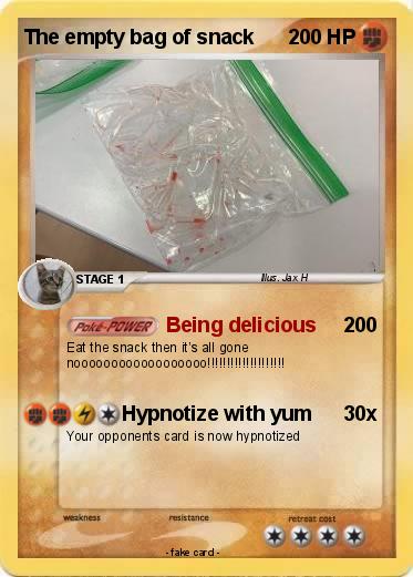 Pokemon The empty bag of snack