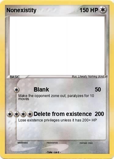Pokemon Nonexistity