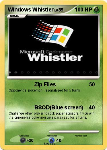 Pokemon Windows Whistler