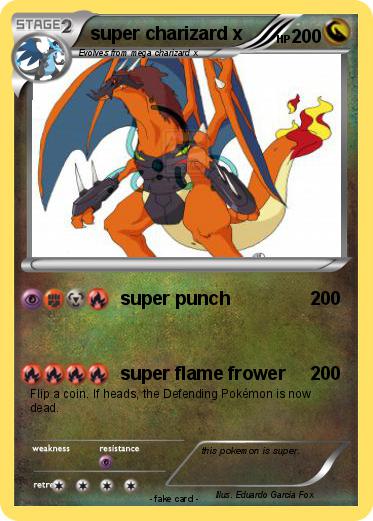 Pokemon super charizard x