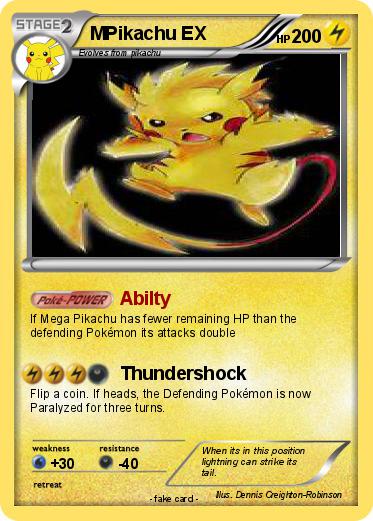 Pokemon MPikachu EX