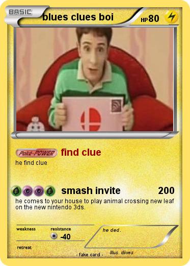 Pokemon blues clues boi