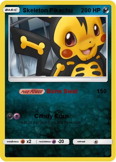 Pokemon Skeleton Pikachu