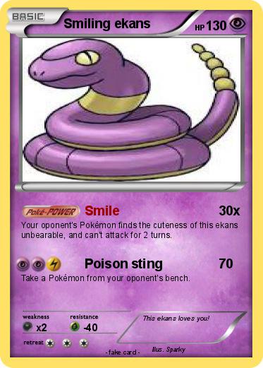 Pokemon Smiling ekans