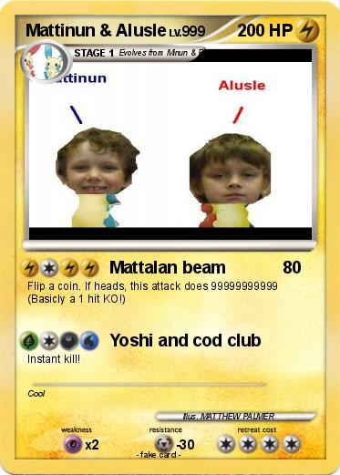 Pokemon Mattinun & Alusle