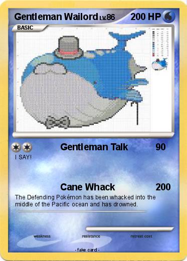 Pokemon Gentleman Wailord