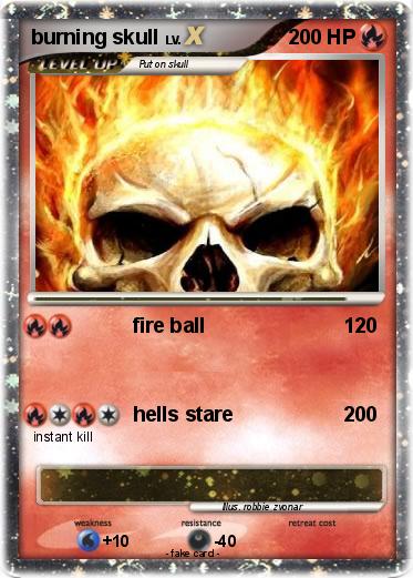 Pokemon burning skull