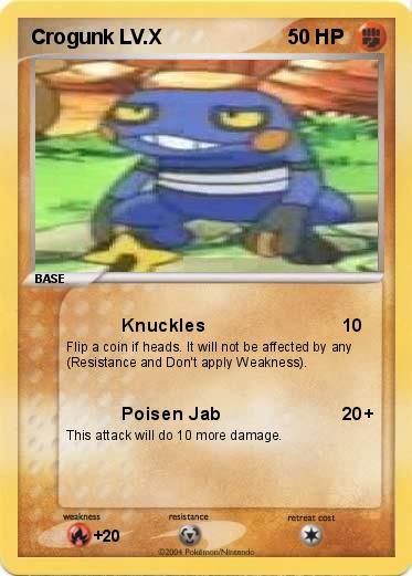 Pokemon Crogunk LV.X