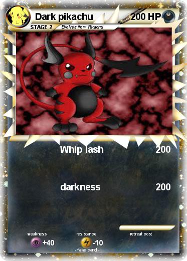 Pokemon Dark pikachu