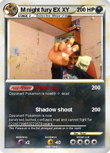 Pokemon M night fury EX XY