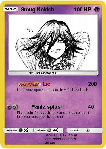 Pokemon Smug Kokichi