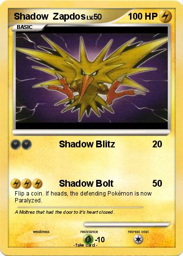 Pokemon Shadow  Zapdos