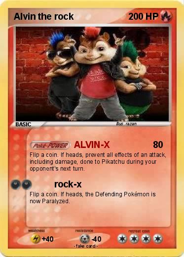 Pokemon Alvin the rock