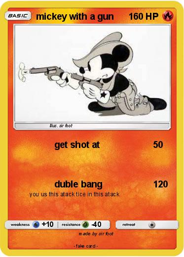 Pokemon mickey with a gun