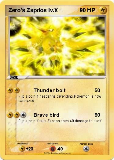 Pokemon Zero's Zapdos lv.X