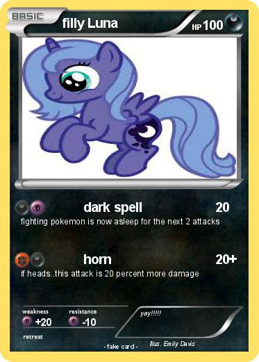 Pokemon filly Luna