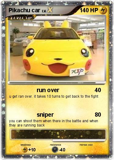Pokemon Pikachu car