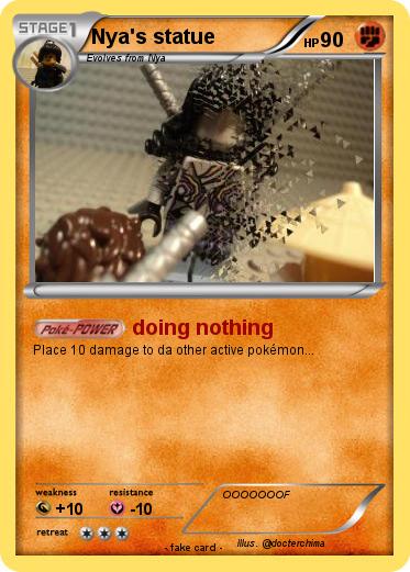 Pokemon Nya's statue