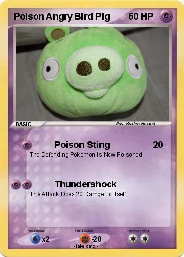 Pokemon Poison Angry Bird Pig