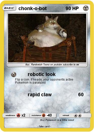 Pokemon chonk-o-bot Pokemon chonk-o-bot