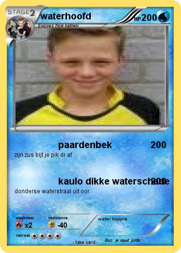 Pokemon waterhoofd