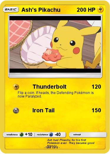 Pokemon Ash's Pikachu