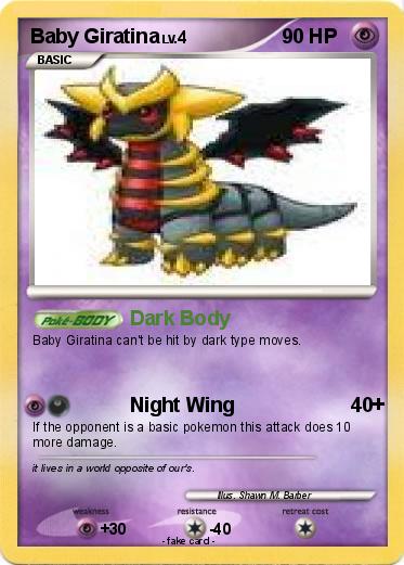 Pokemon Baby Giratina