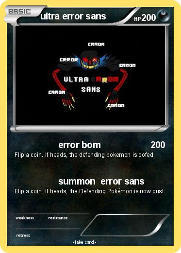 Pokemon ultra error sans