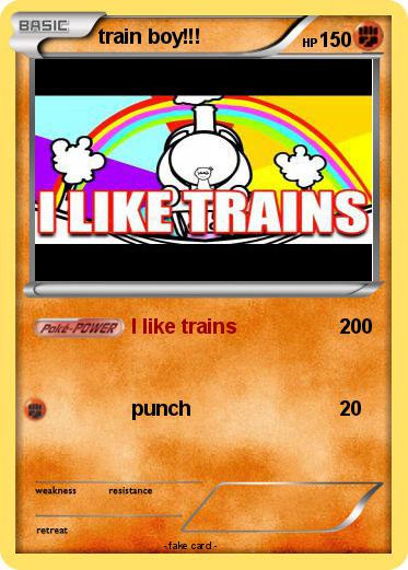 Pokemon train boy!!!