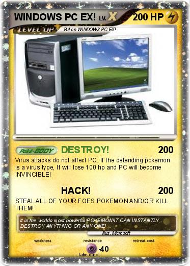 Pokemon WINDOWS PC EX!