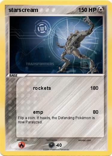 Pokemon starscream                           