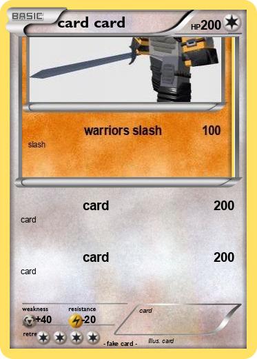 Pokemon card card