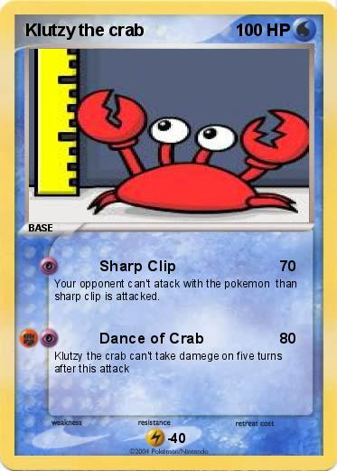 Pokemon Klutzy the crab
