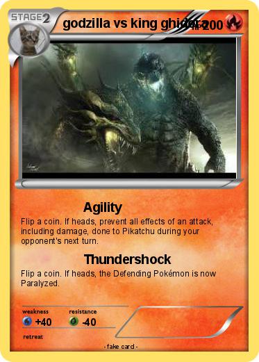 Pokemon godzilla vs king ghidora