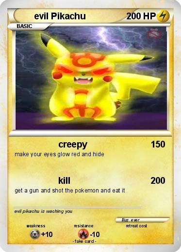 Pokemon evil Pikachu