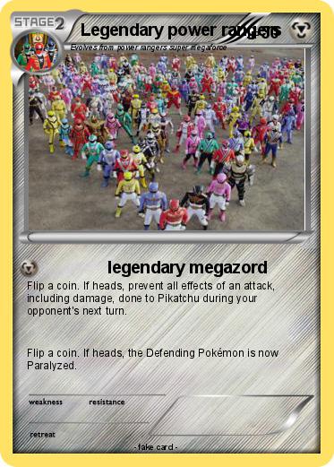Pokemon Legendary power rangers
