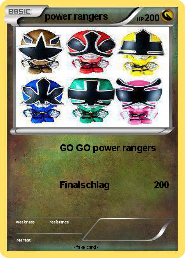 Pokemon power rangers