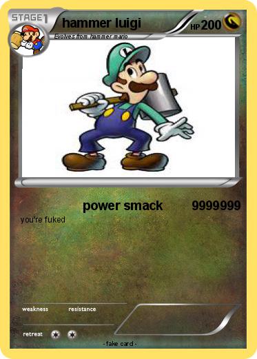 Pokemon hammer luigi