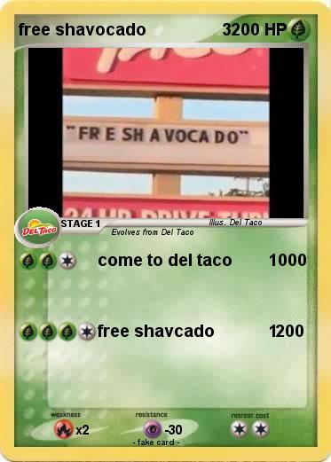 Pokemon free shavocado                 3