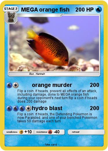 Pokemon MEGA orange fish