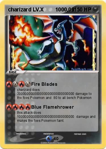 Pokemon charizard LV.X        1000,09