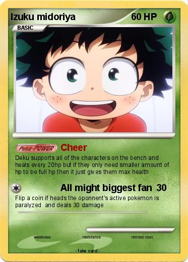 Pokemon Izuku midoriya