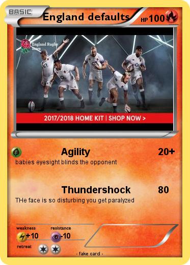 Pokemon England defaults