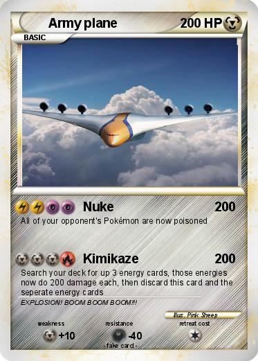 Pokemon Army plane