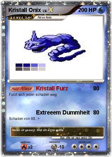 Pokemon Kristall Onix