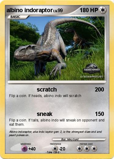 Pokemon albino indoraptor