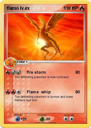 Pokemon flamo lv.ex